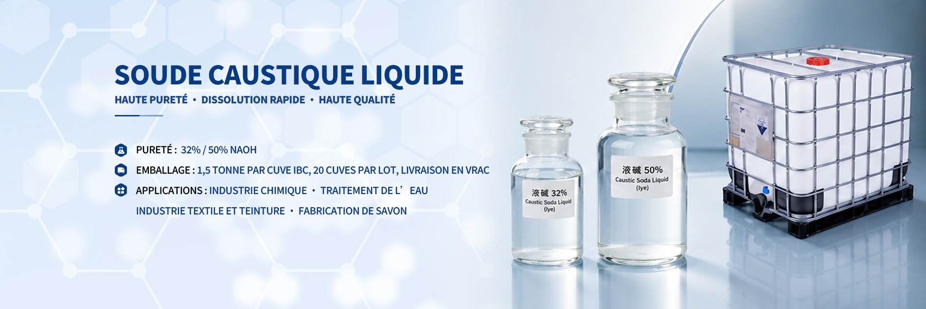 Fournisseur de solution d'hydroxyde de sodium, Fangyuan Chimie