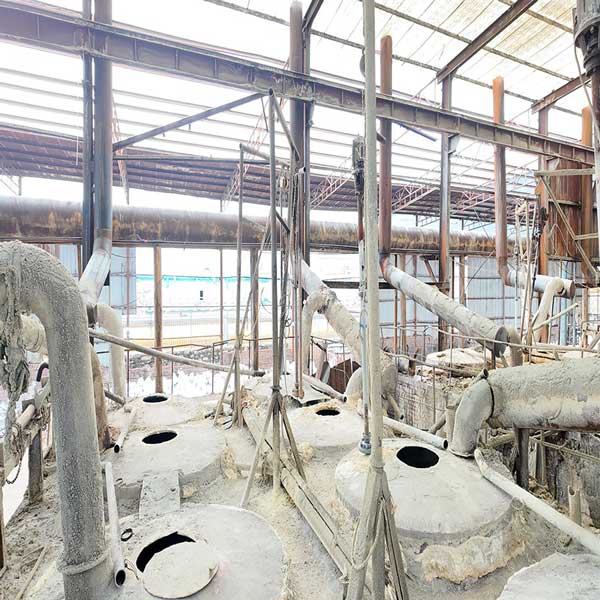 Industrial circulating water tank used in caustic soda liquid manufacturing facility