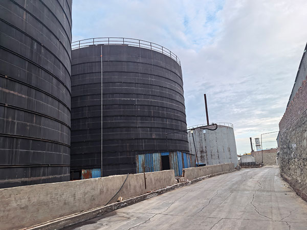 Main entrance gates of chemical manufacturing facility supplying caustic soda pearl 25kg products