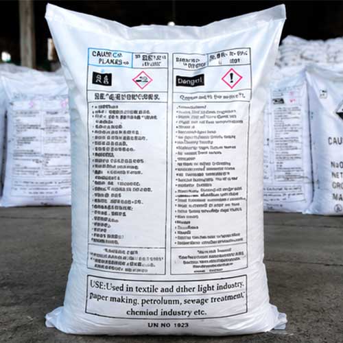 Standard 25kg bag packaging for sodium hydroxide price per ton wholesale calculation