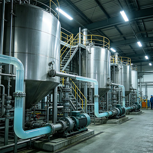 Usine de fabrication d'hydroxyde de sodium liquide (soude caustique 50%), ligne de production industrielle certifiée.