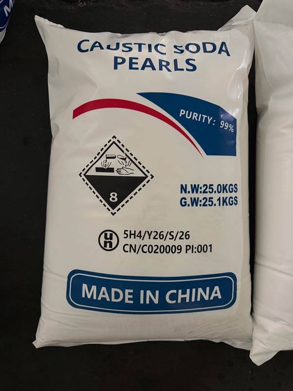 competitive caustic soda 25kg price bag with 99 percent purity mark