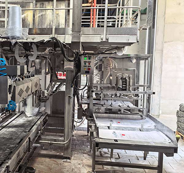 safety enclosure and automated roller line at caustic soda bulk suppliers plant